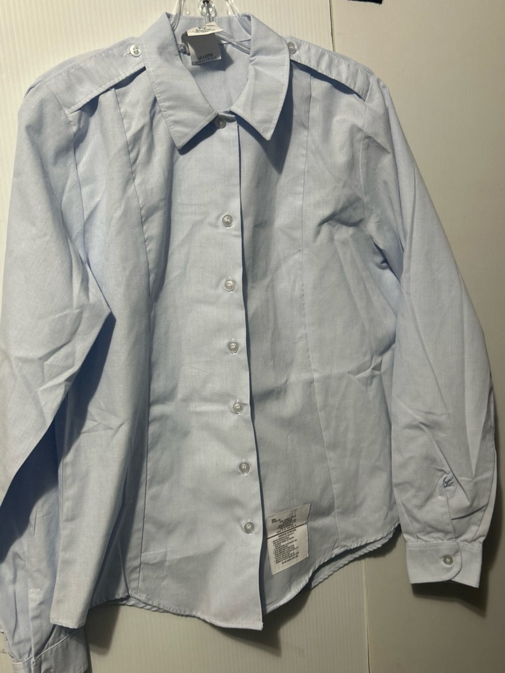 Women’s Light Blue Button-Down Shirt - Classic Collared Blouse